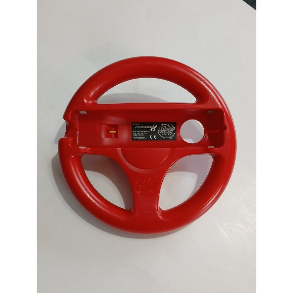 Nintendo Wii + Wii U Mario Kart 8 Mario Red Steering Wheel Hori